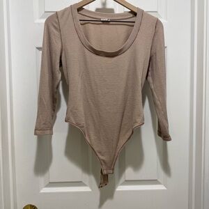 Free people intimately Beige Bodysuit Top